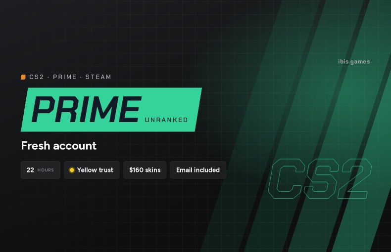 Fresh CS2 Prime account – ready for Premier