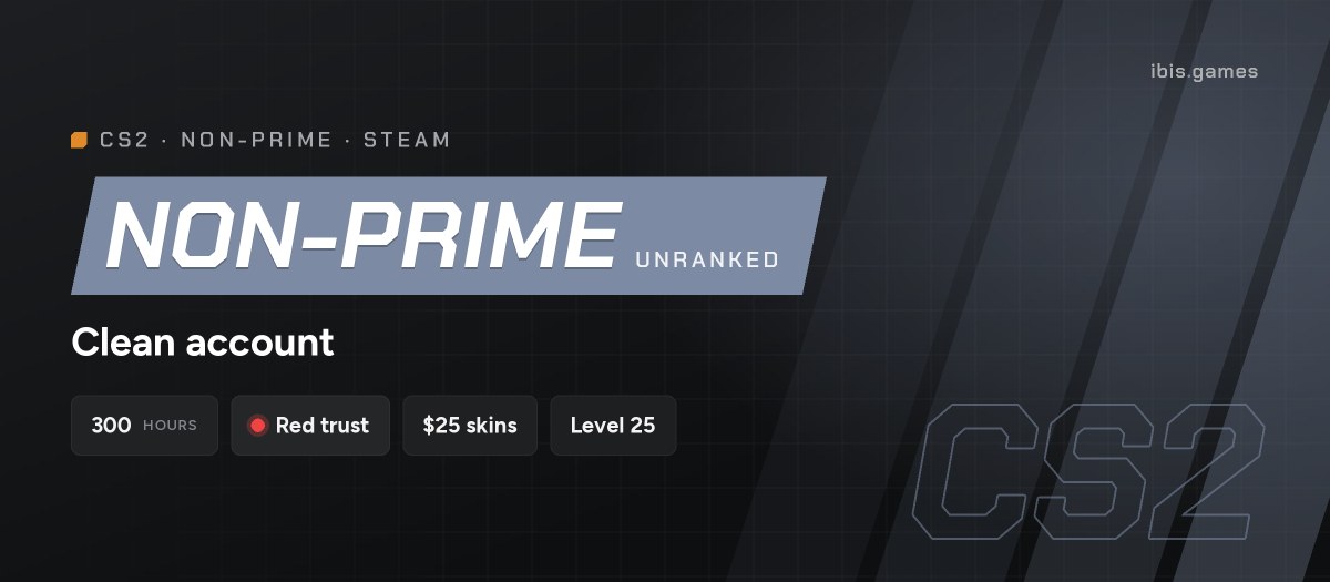 CS2 Non-Prime | 300h | Good for warmup