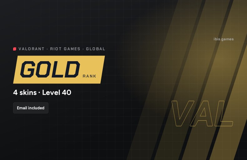 Valorant | Gold 3 | Smurf ready