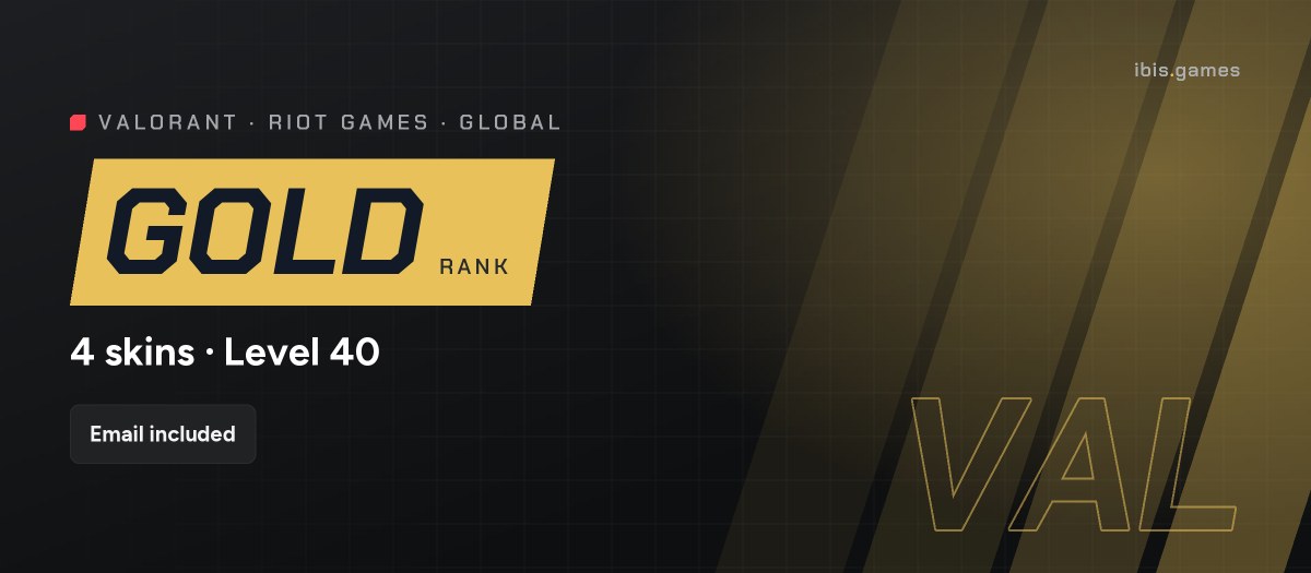 Valorant | Gold 3 | Smurf ready